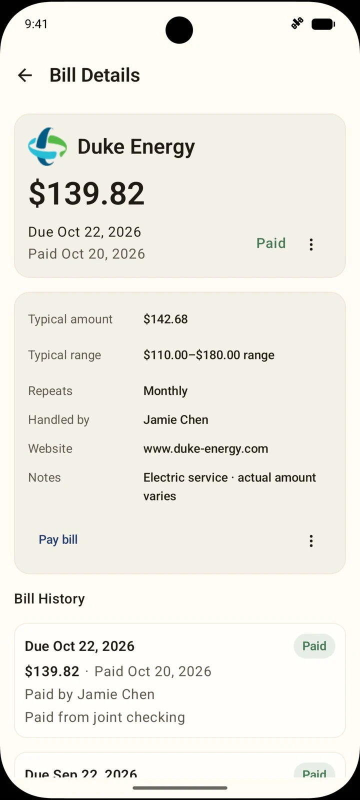 Recorded variable payments with Jamie Chen attribution